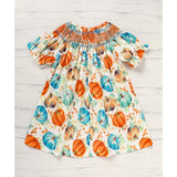 Pumpkin Smocked Dress