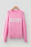 "MERRY" Raglan Sleeve Sweater