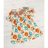 Pumpkin Smocked Dress