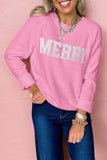 "MERRY" Raglan Sleeve Sweater