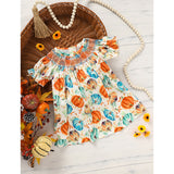 Pumpkin Smocked Dress