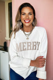"MERRY" Raglan Sleeve Sweater