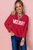 "MERRY" Raglan Sleeve Sweater
