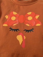Turkey Pumpkin Printed Two-piece Suit