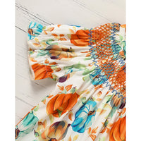 Pumpkin Smocked Dress