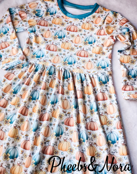 LBK Candy Corn Harvest Pumpkin Dress