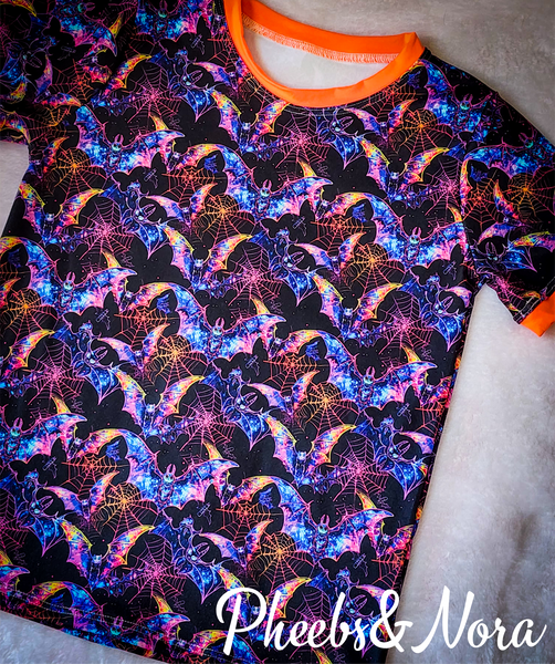 Neon Bats & Webs Tshirt