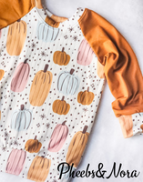 Magic Pumpkins Raglan Tunic (18/24m RTS)