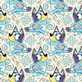 Bluey/Bingo Bow Back Dress