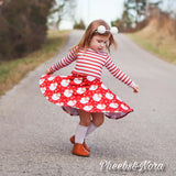 Santa & Stripes Twirl Dress