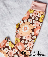 Fall Floral Leggings 3T
