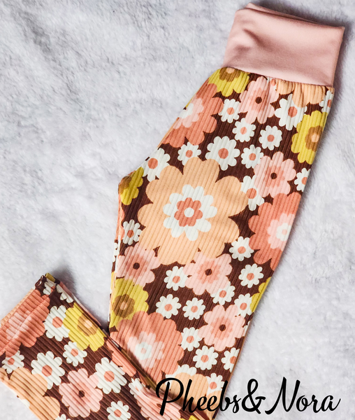 Fall Floral Leggings 3T